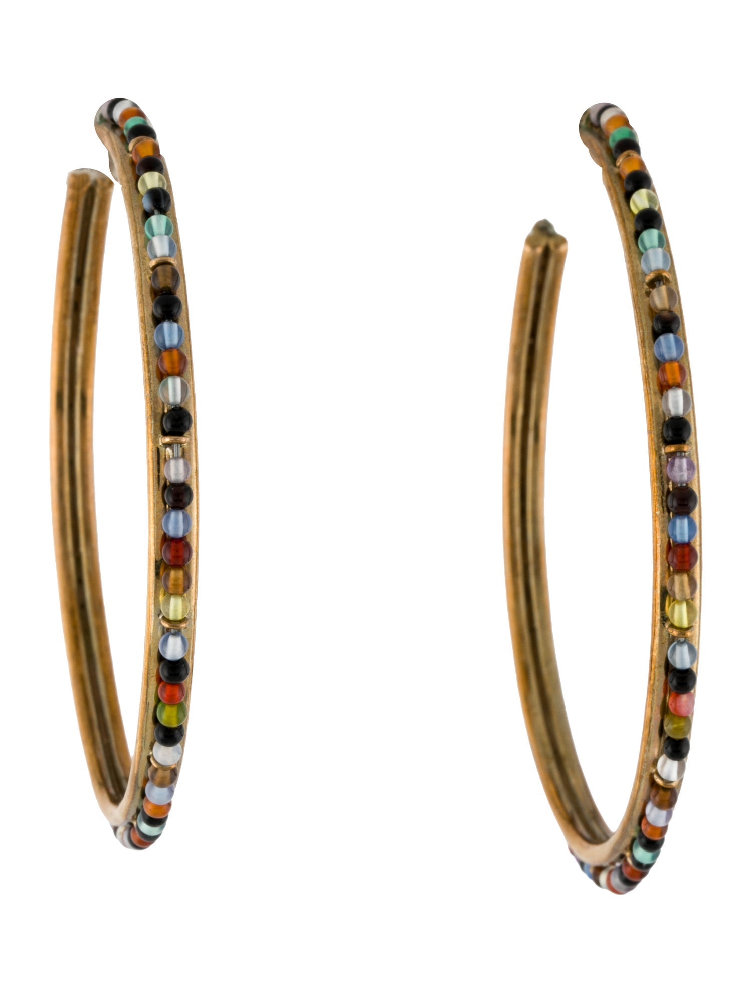 Stephen Dweck Multistone Hoop Earrings