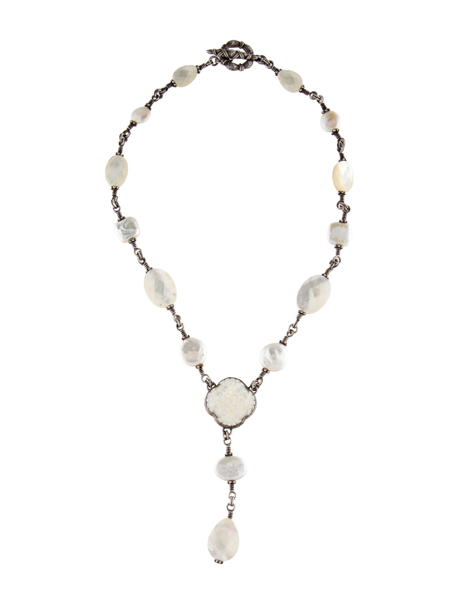 Stephen Dweck Mother-of-Pearl Lavalier Necklace