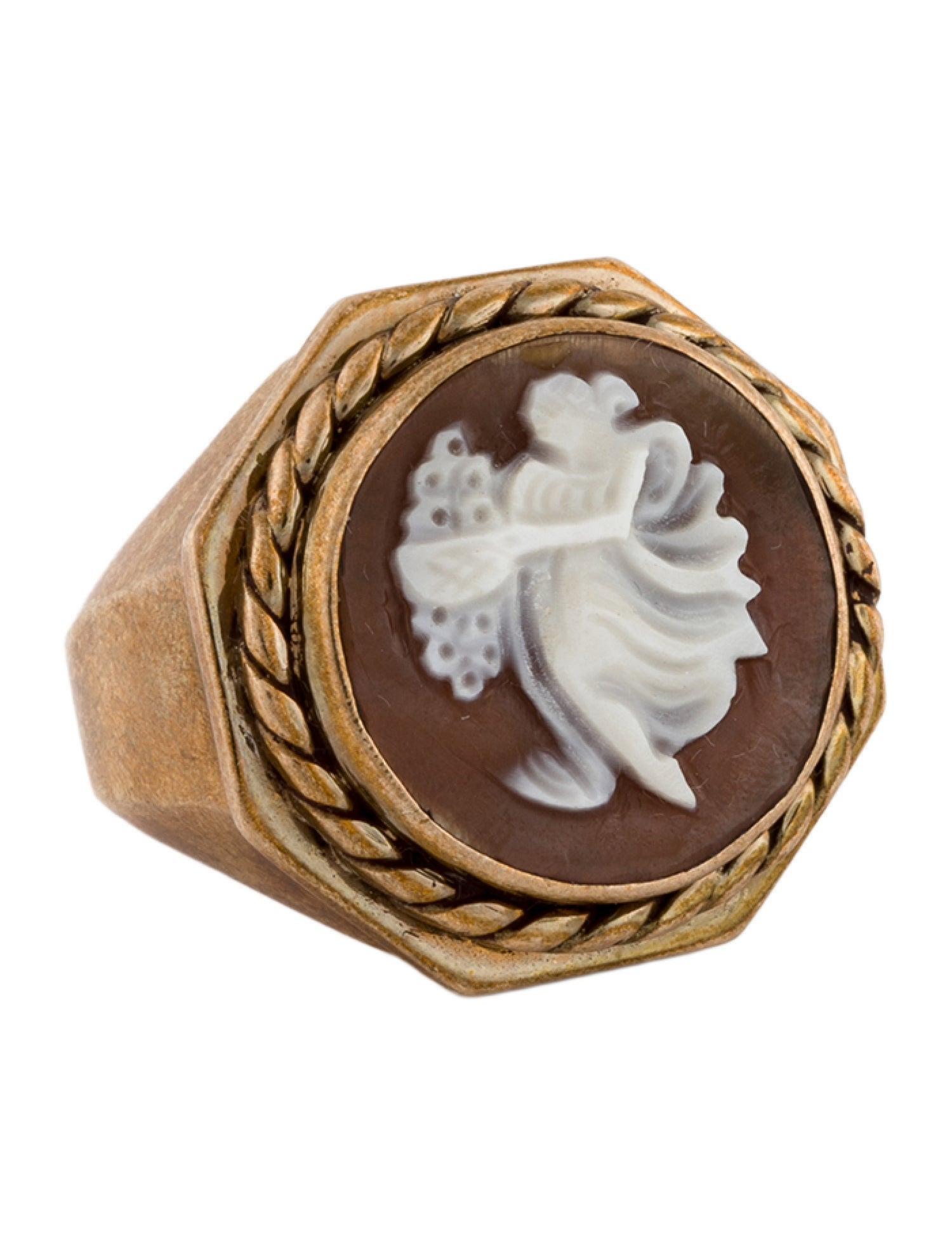 Stephen Dweck Cameo Cocktail Ring