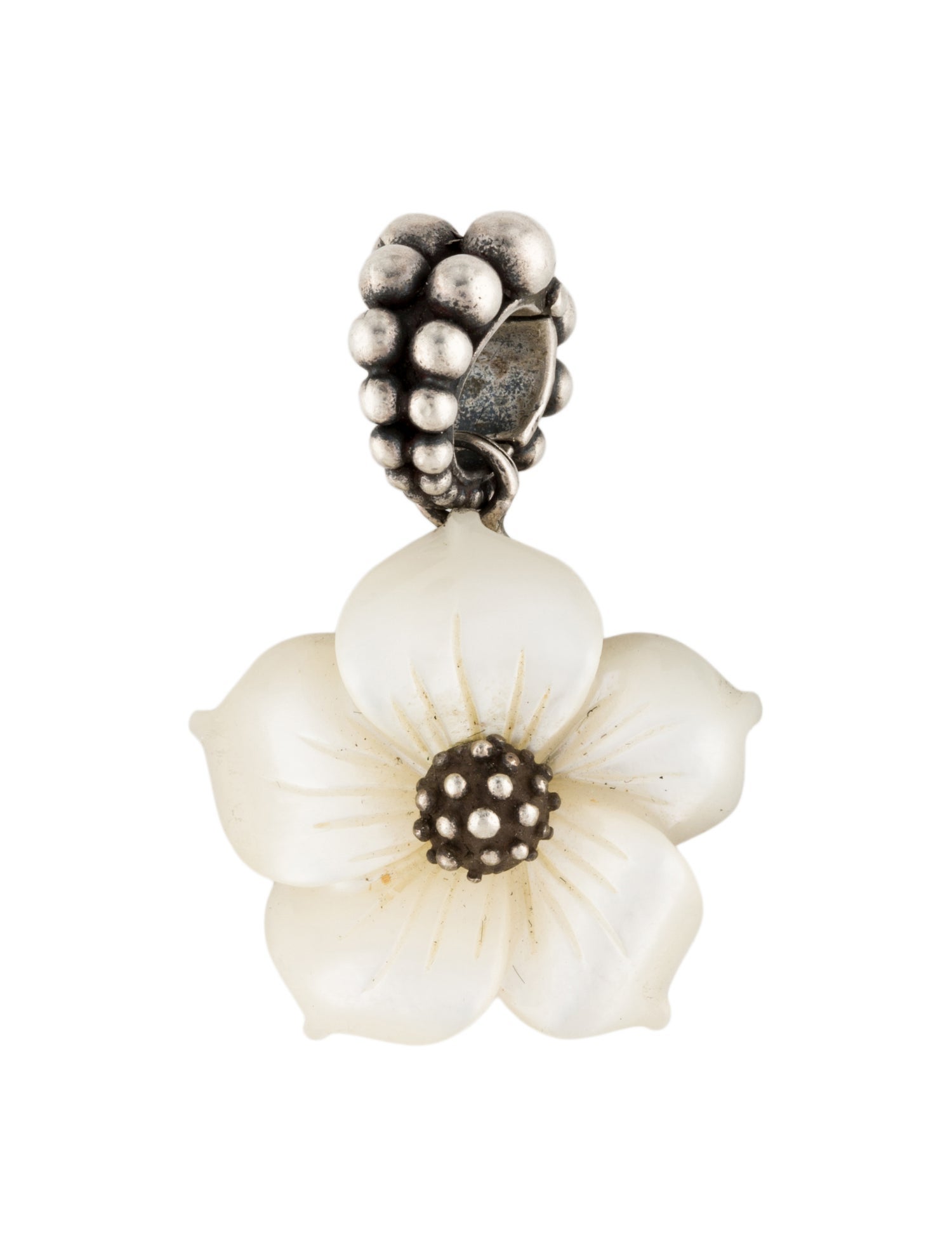 Stephen Dweck Mother of Pearl Flower Pendant