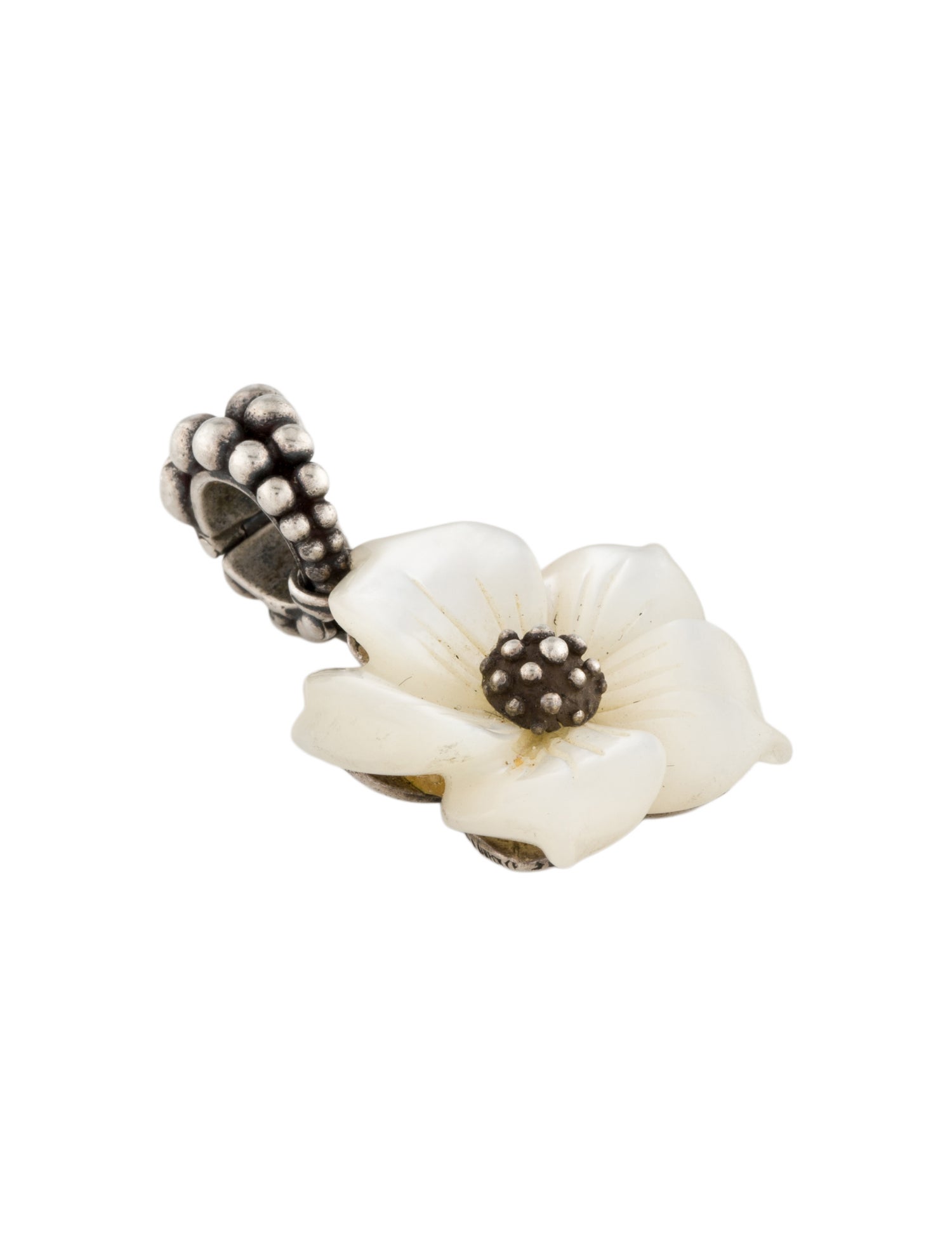 Stephen Dweck Mother of Pearl Flower Pendant