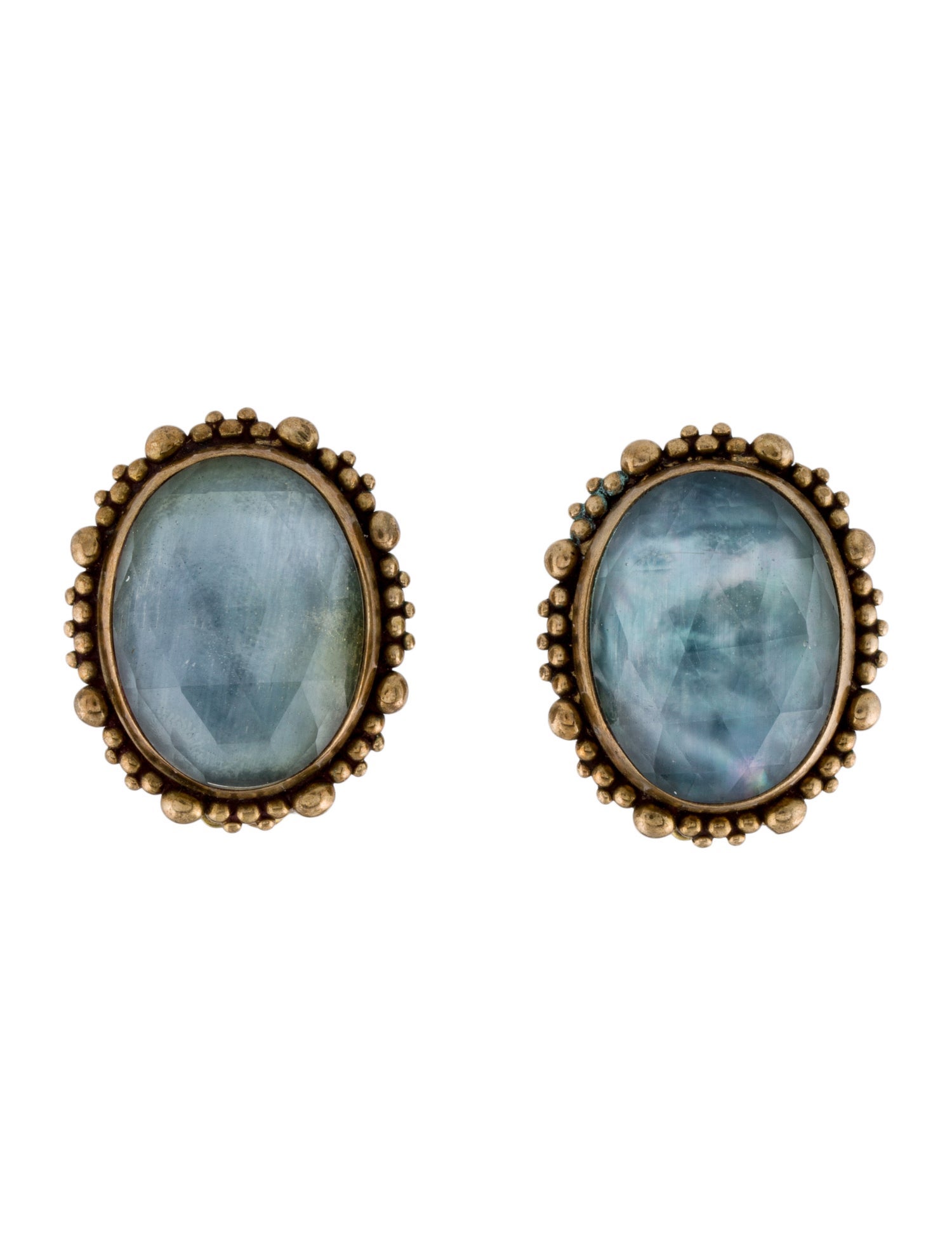 Stephen Dweck Stone Clip-On Earrings