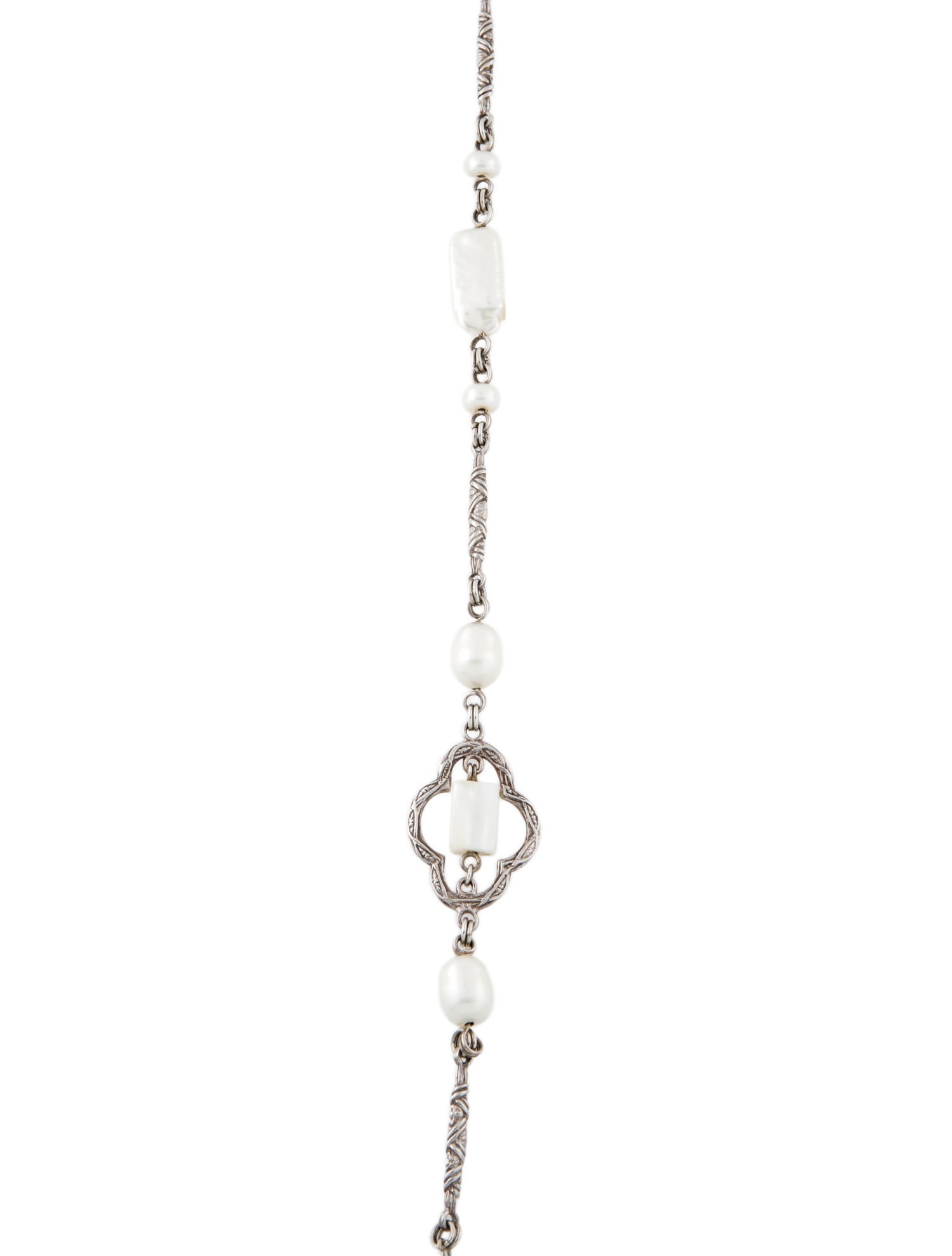 Stephen Dweck Pearl, Mother Of Pearl Station Necklace