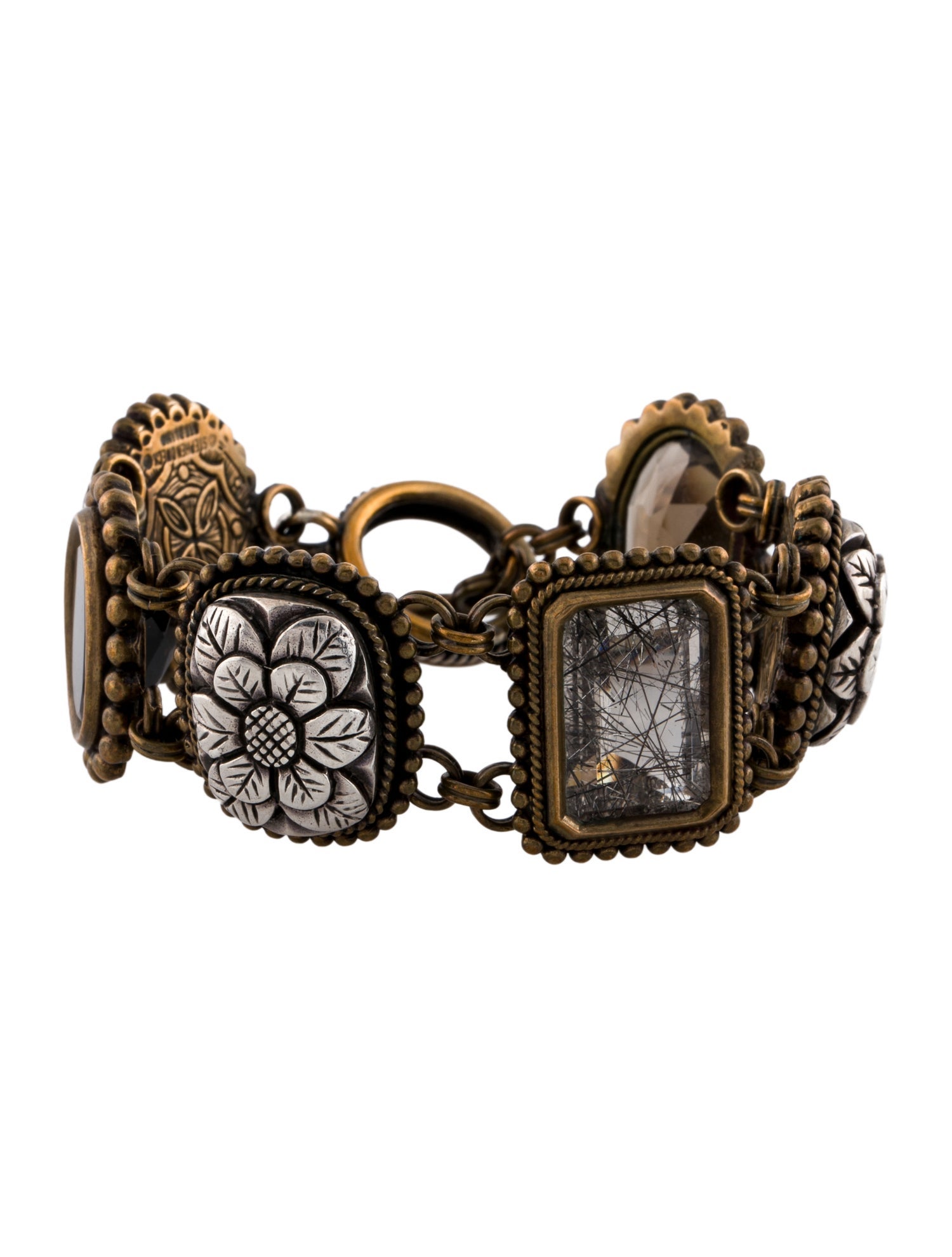 Stephen Dweck Multi-Stone Link Bracelet