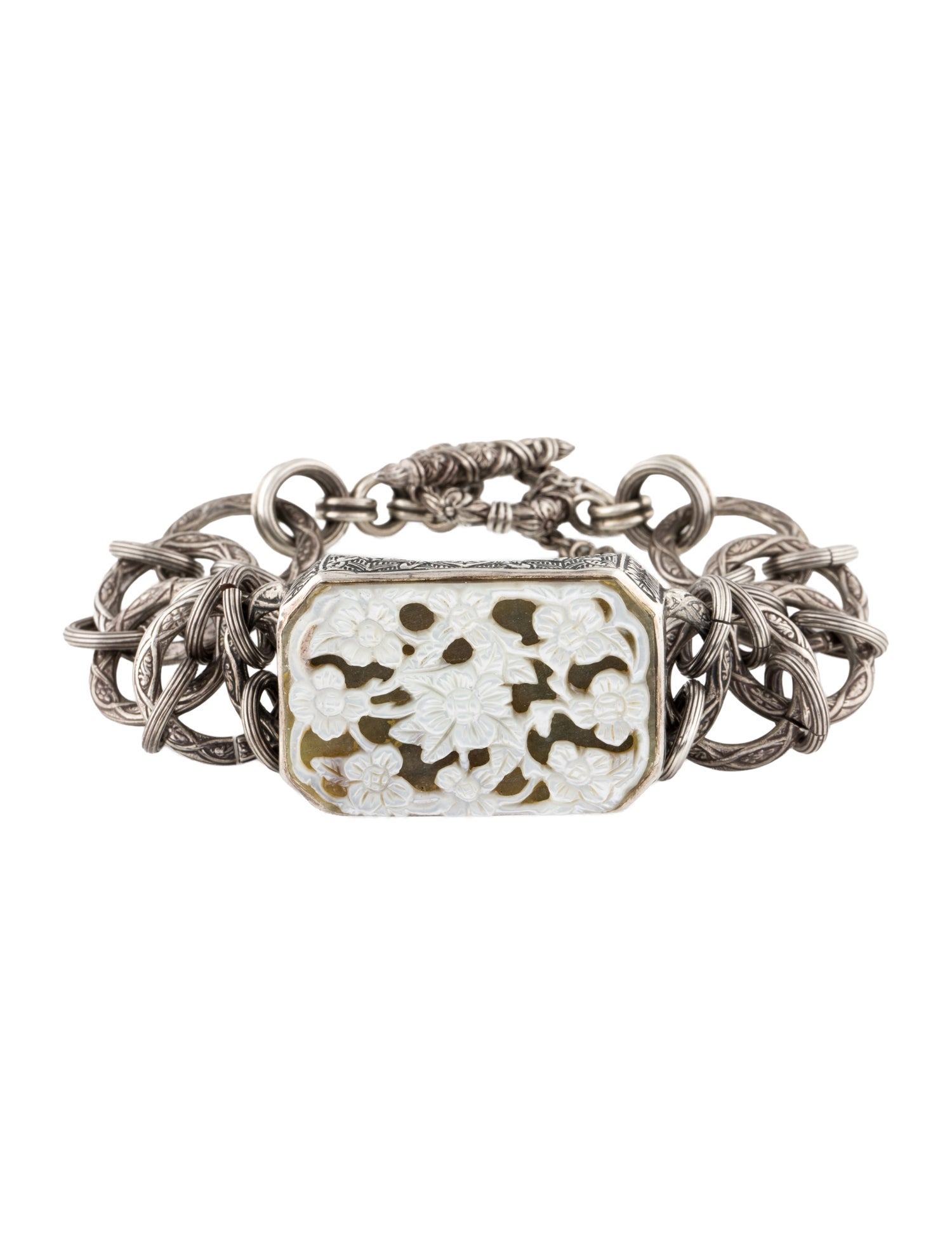 Stephen Dweck Mother of Pearl Doublet Station bracelet