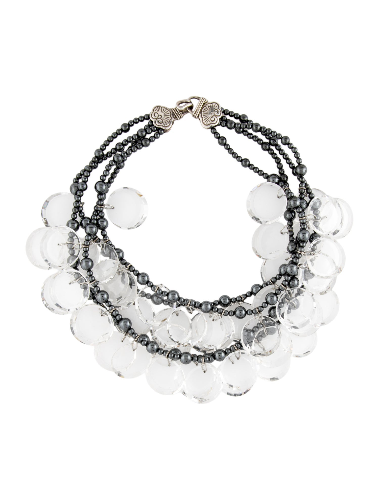 Stephen Dweck Bead & Crystal Multi Strand Necklace