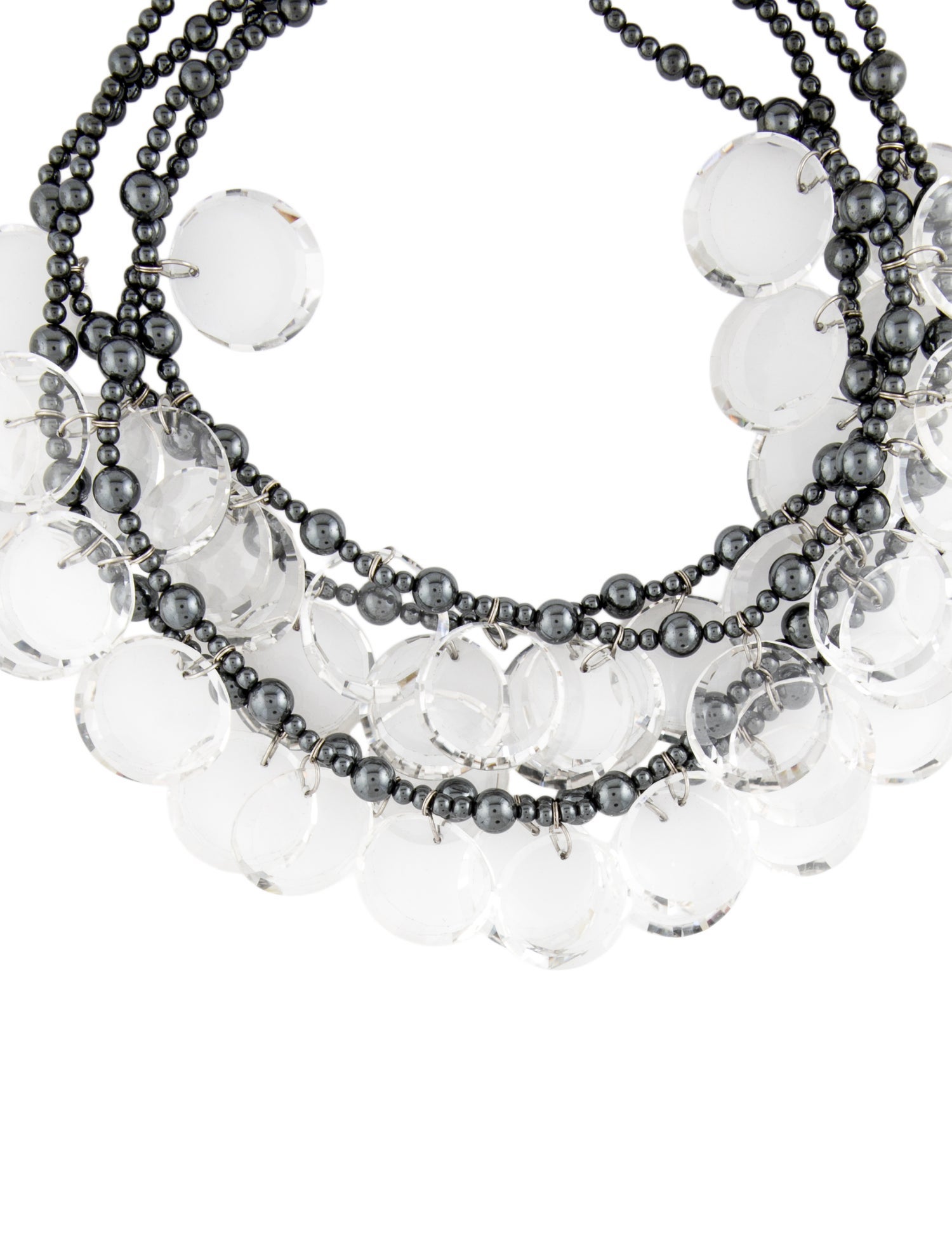 Stephen Dweck Bead & Crystal Multi Strand Necklace