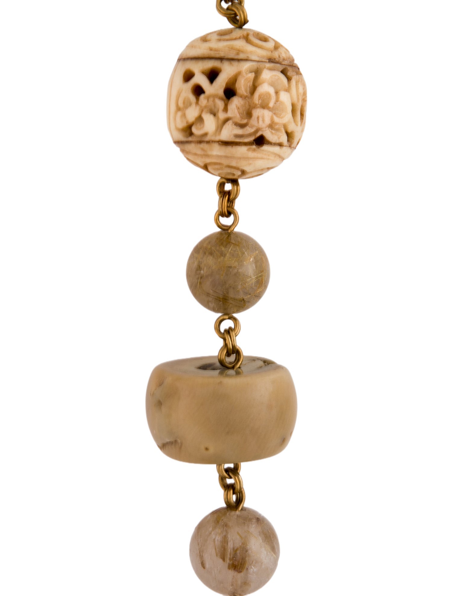 Stephen Dweck Multicolor Stone Station Necklace