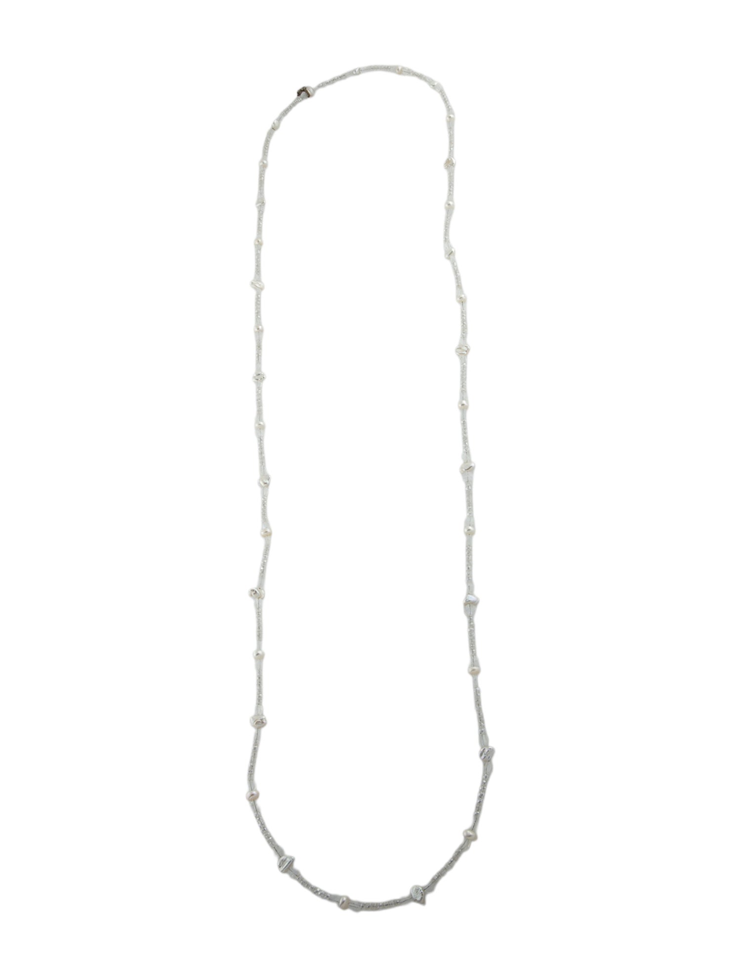 Stephen Dweck Pearl & Crystal Bead Strand Necklace
