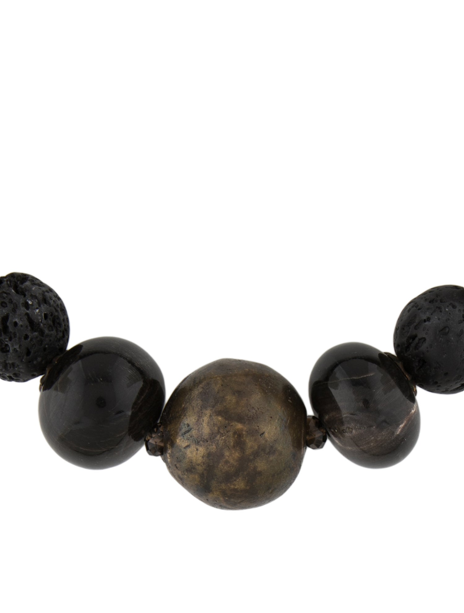 Stephen Dweck Multicolor StoneBead Strand Collar Necklace