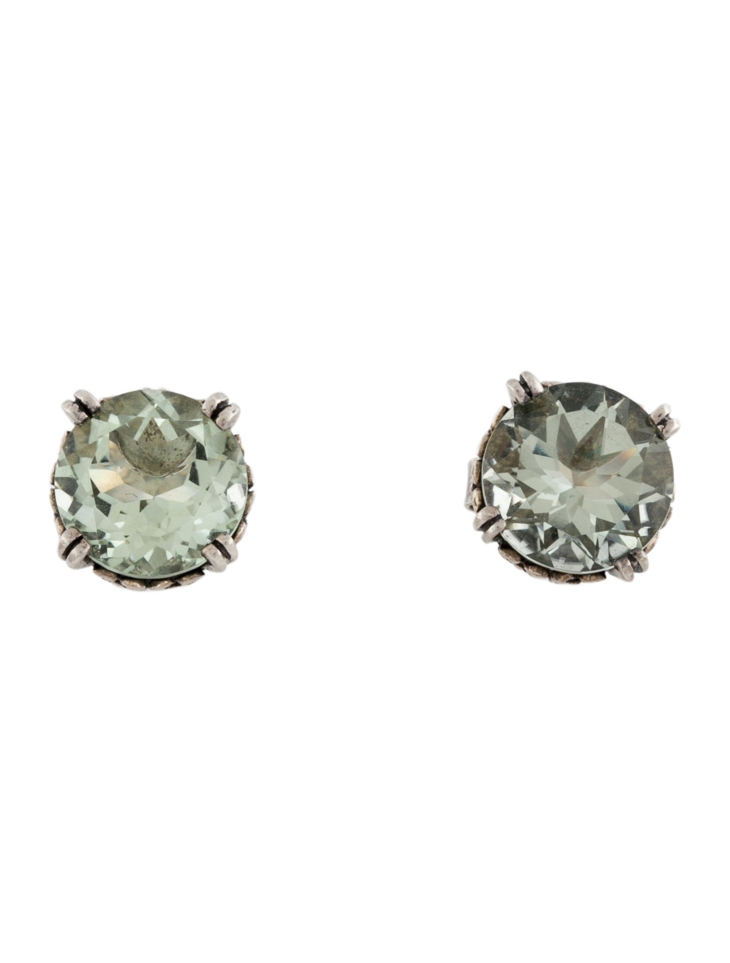 Stephen Dweck Prasiolite Stud Earrings