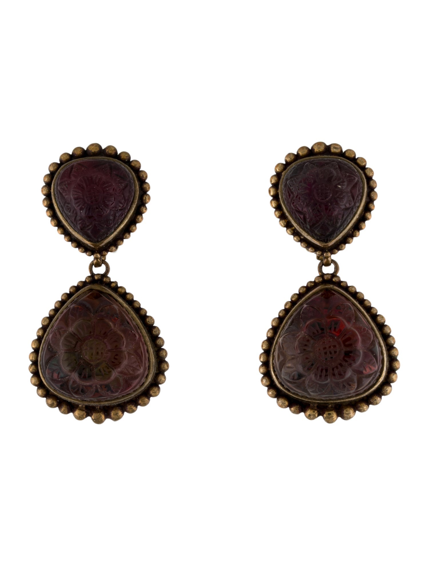 Stephen Dweck Stone Clip-On Drop Earrings