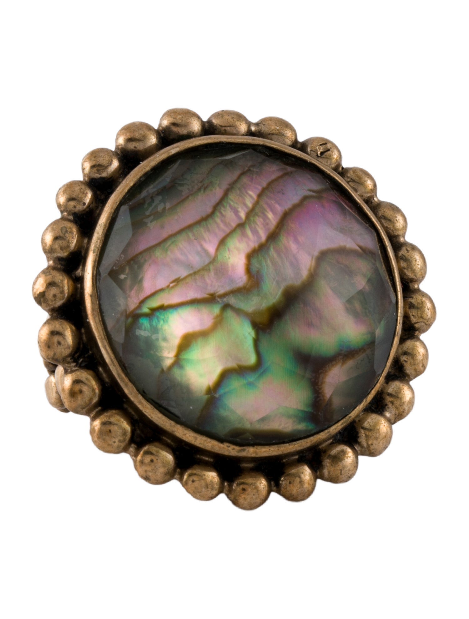 Stephen Dweck Mother of Pearl Cocktail Ring