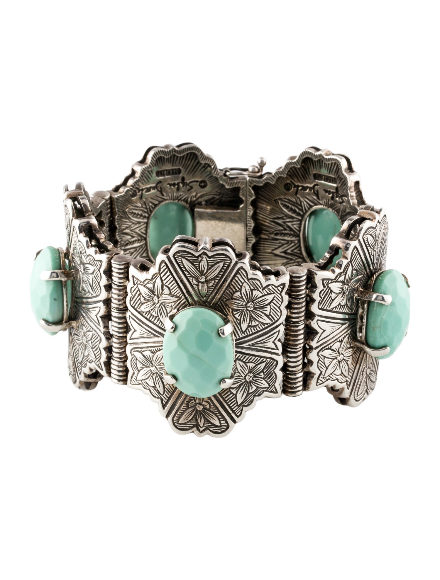 Stephen Dweck Turquoise Link Bracelet