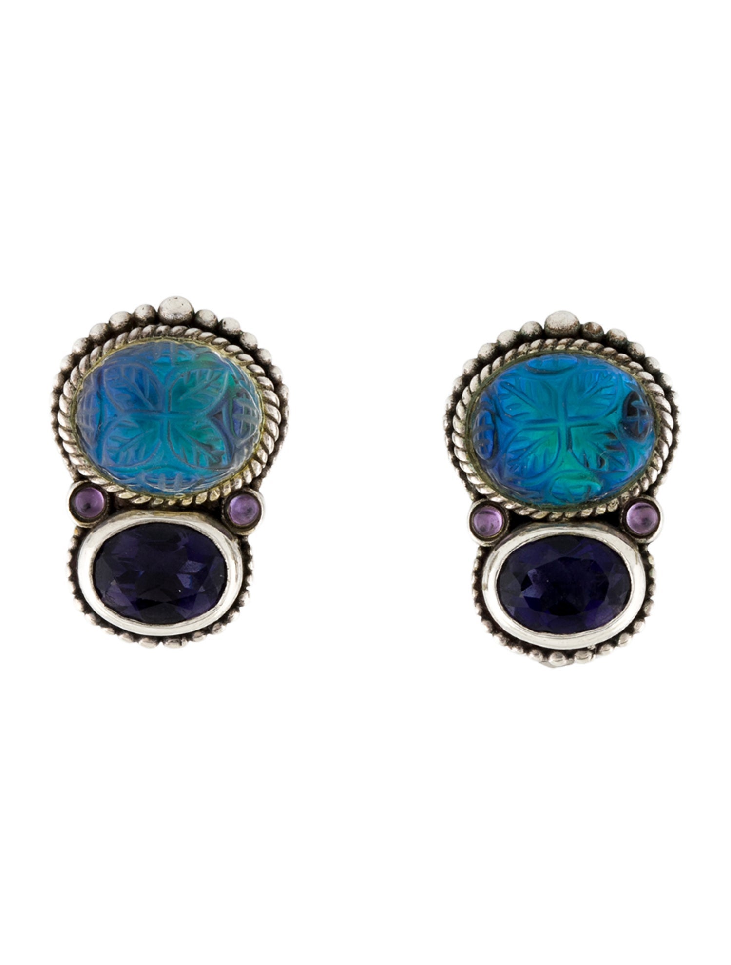 Stephen Dweck Multistone Clip-On Earrings