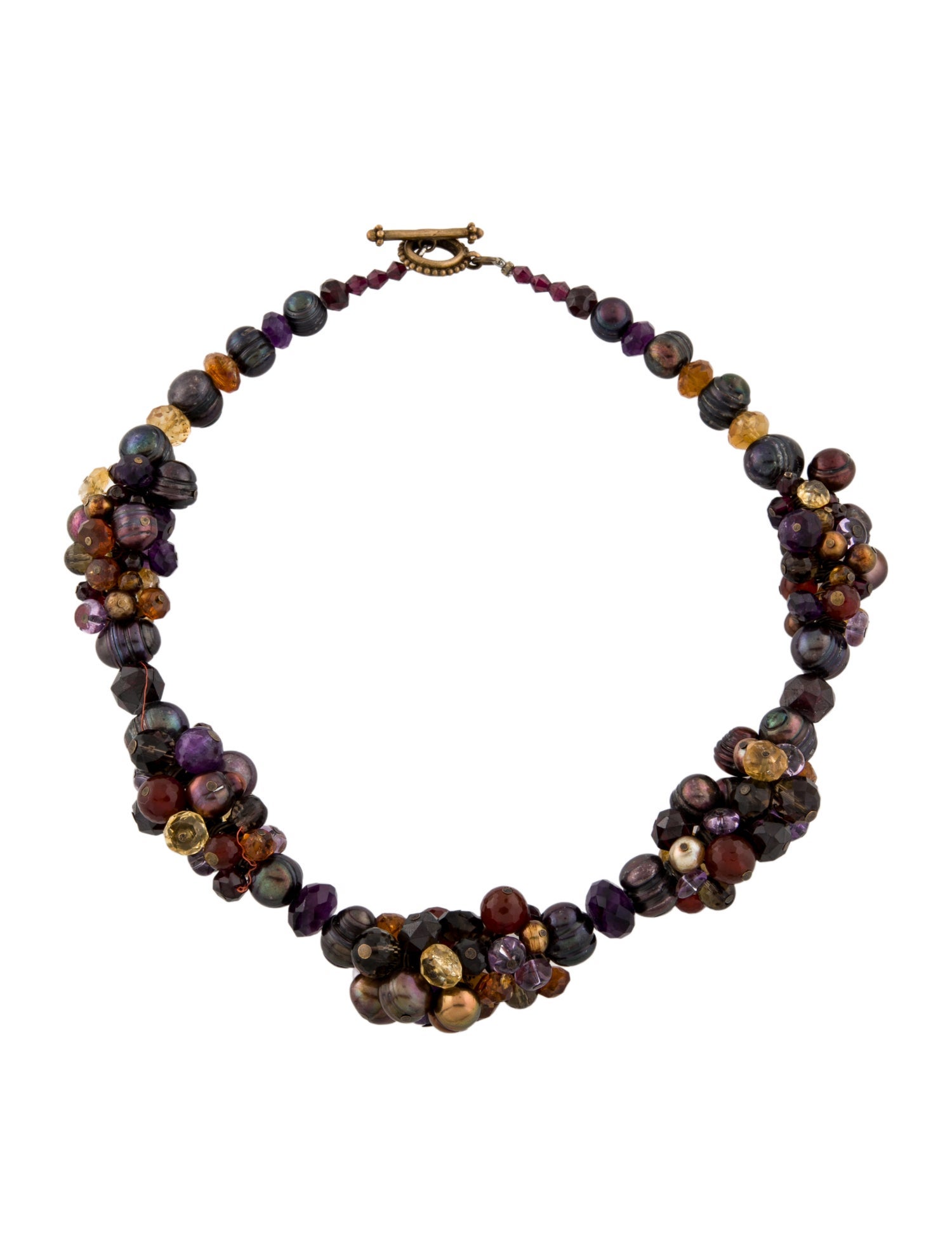 Stephen Dweck Multistone Collar Bead Strand Necklace