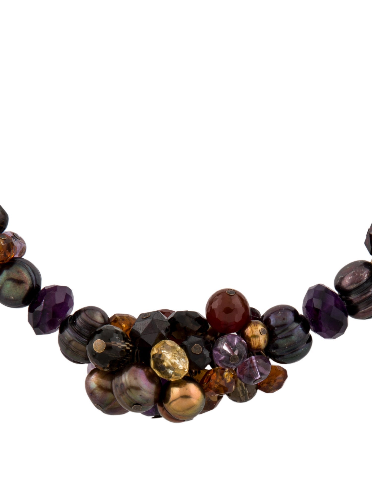 Stephen Dweck Multistone Collar Bead Strand Necklace