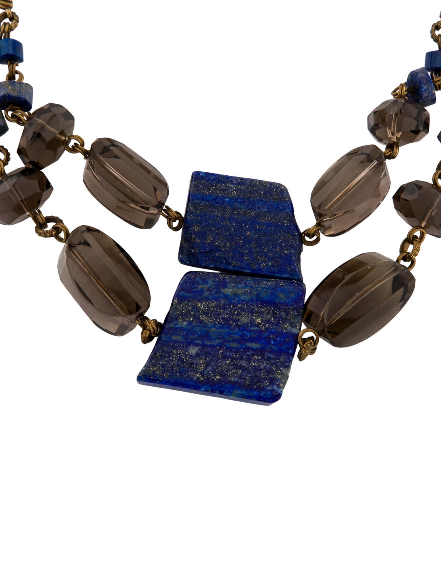 Stephen Dweck Multicolor Double Strand Collar Necklace