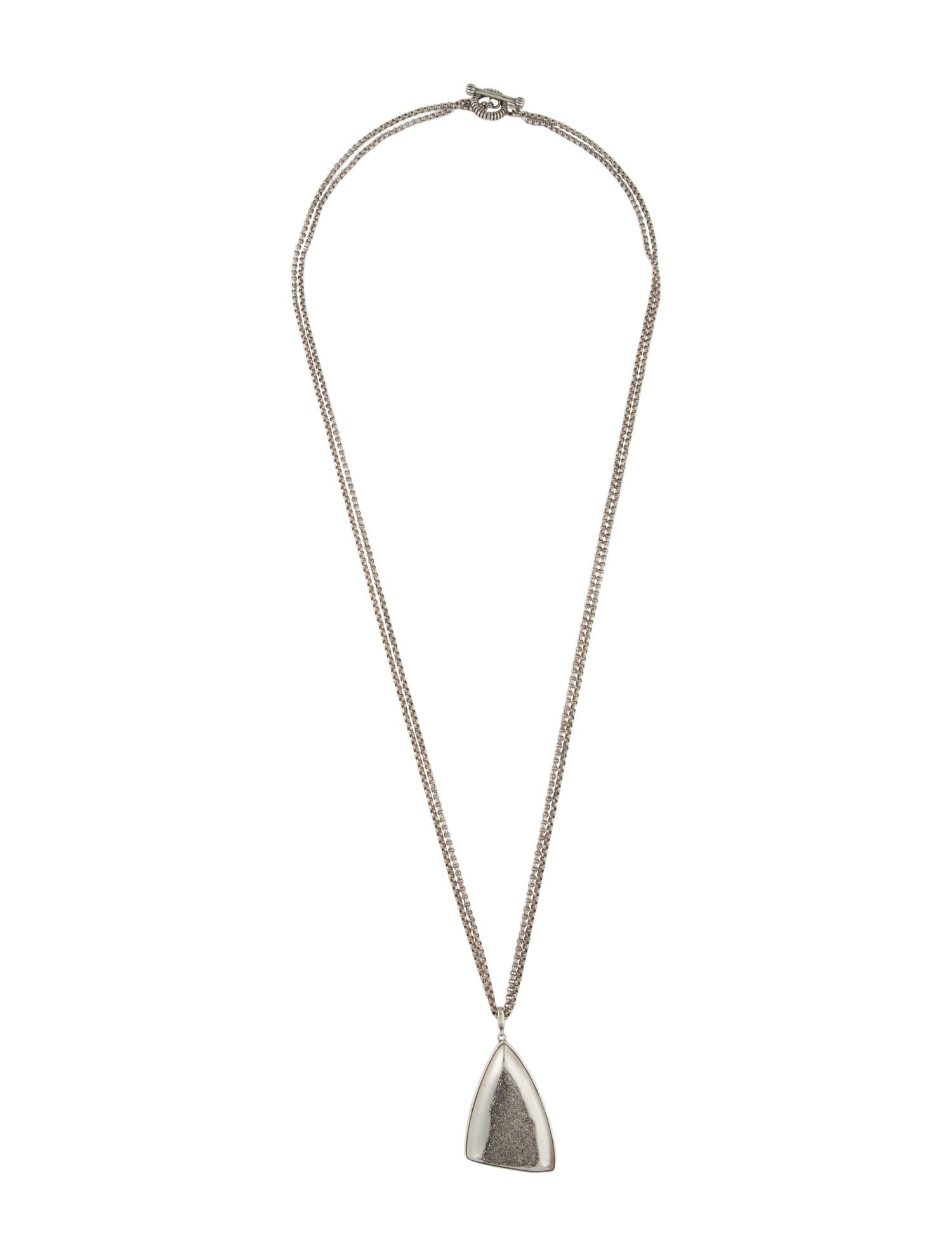 Stephen Dweck Coated Druzy Pendant Necklace
