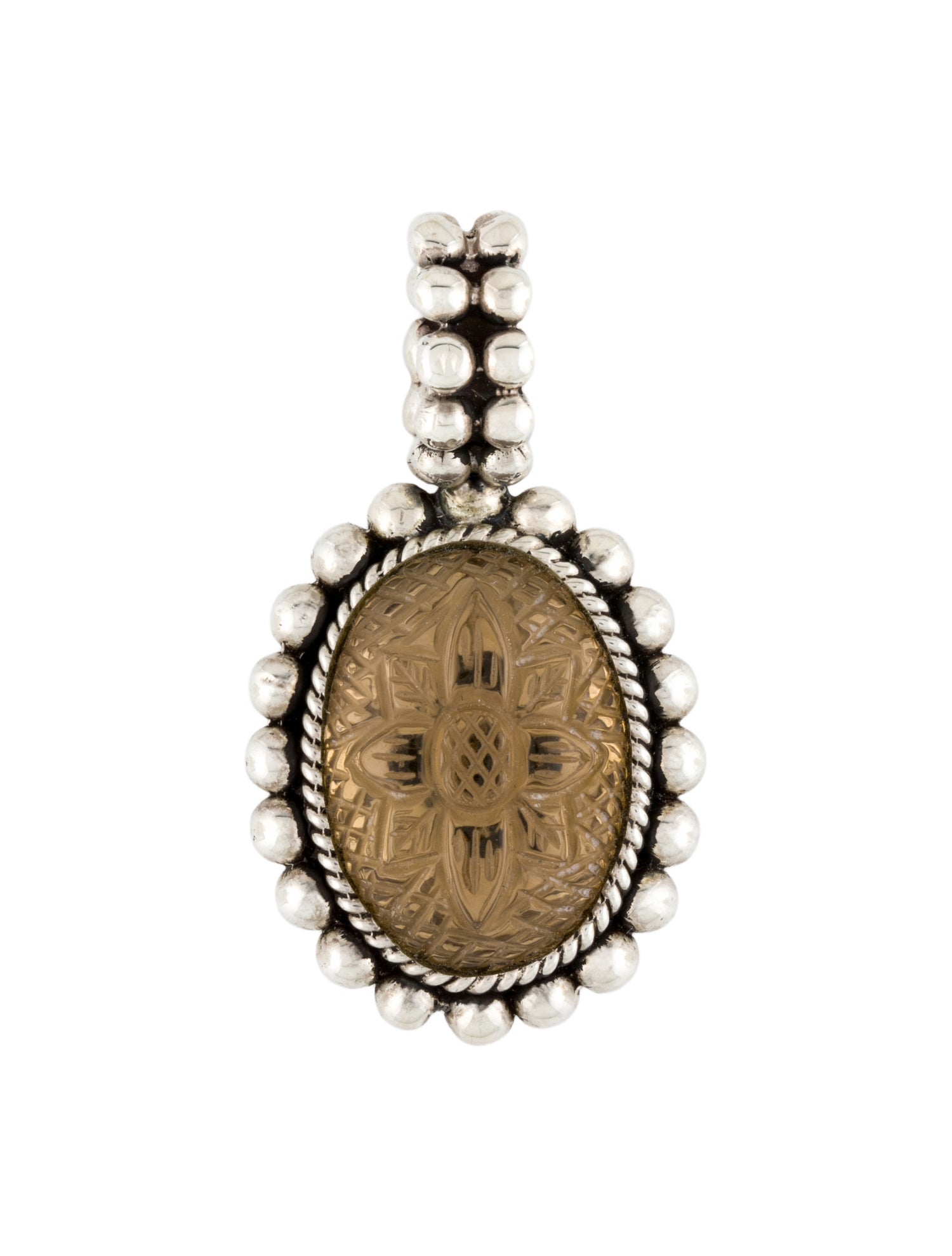 Stephen Dweck Quartz Carved Pendant