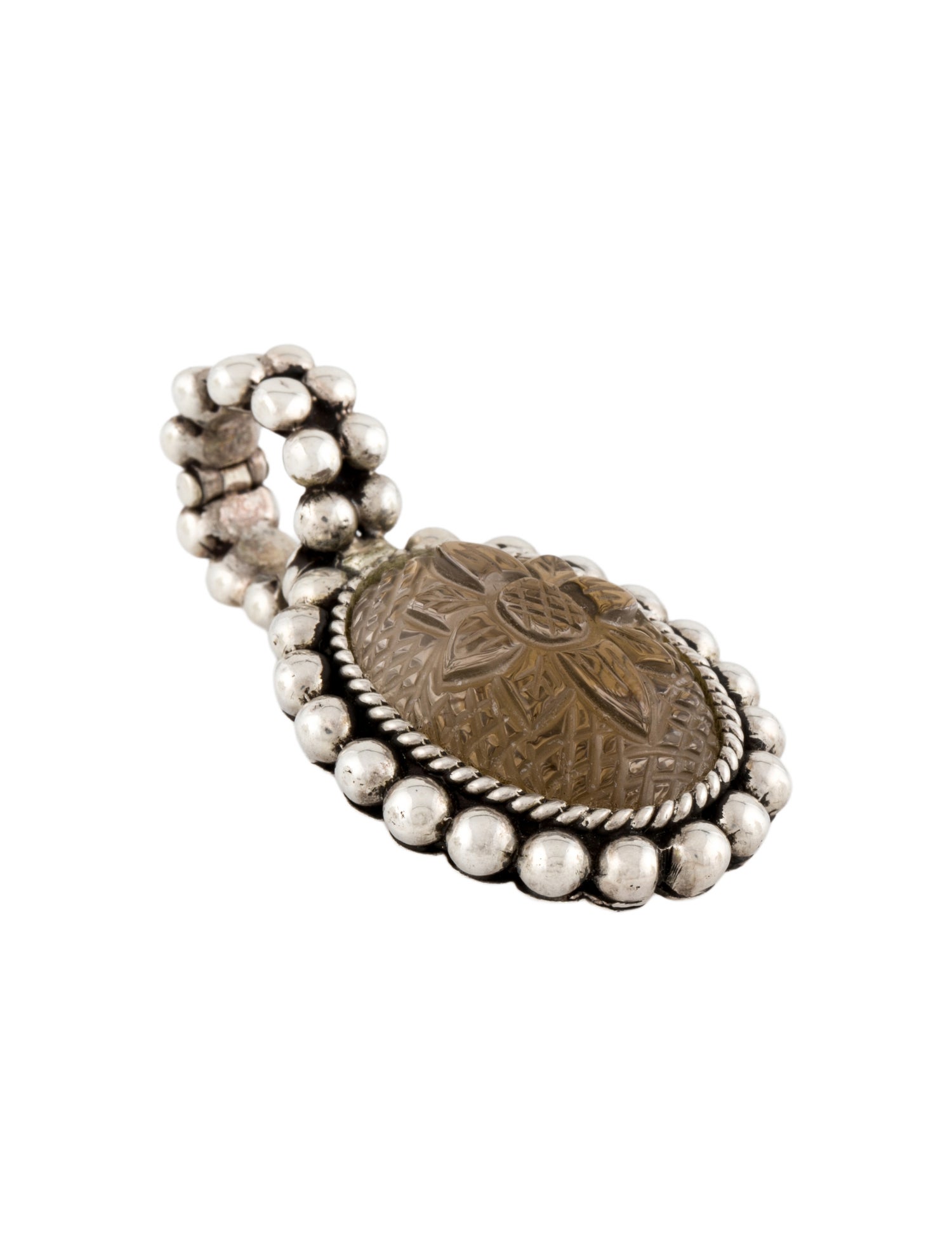 Stephen Dweck Quartz Carved Pendant