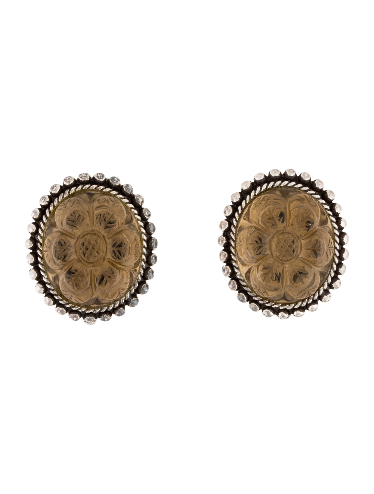 Stephen Dweck Stone Clip-On Earrings