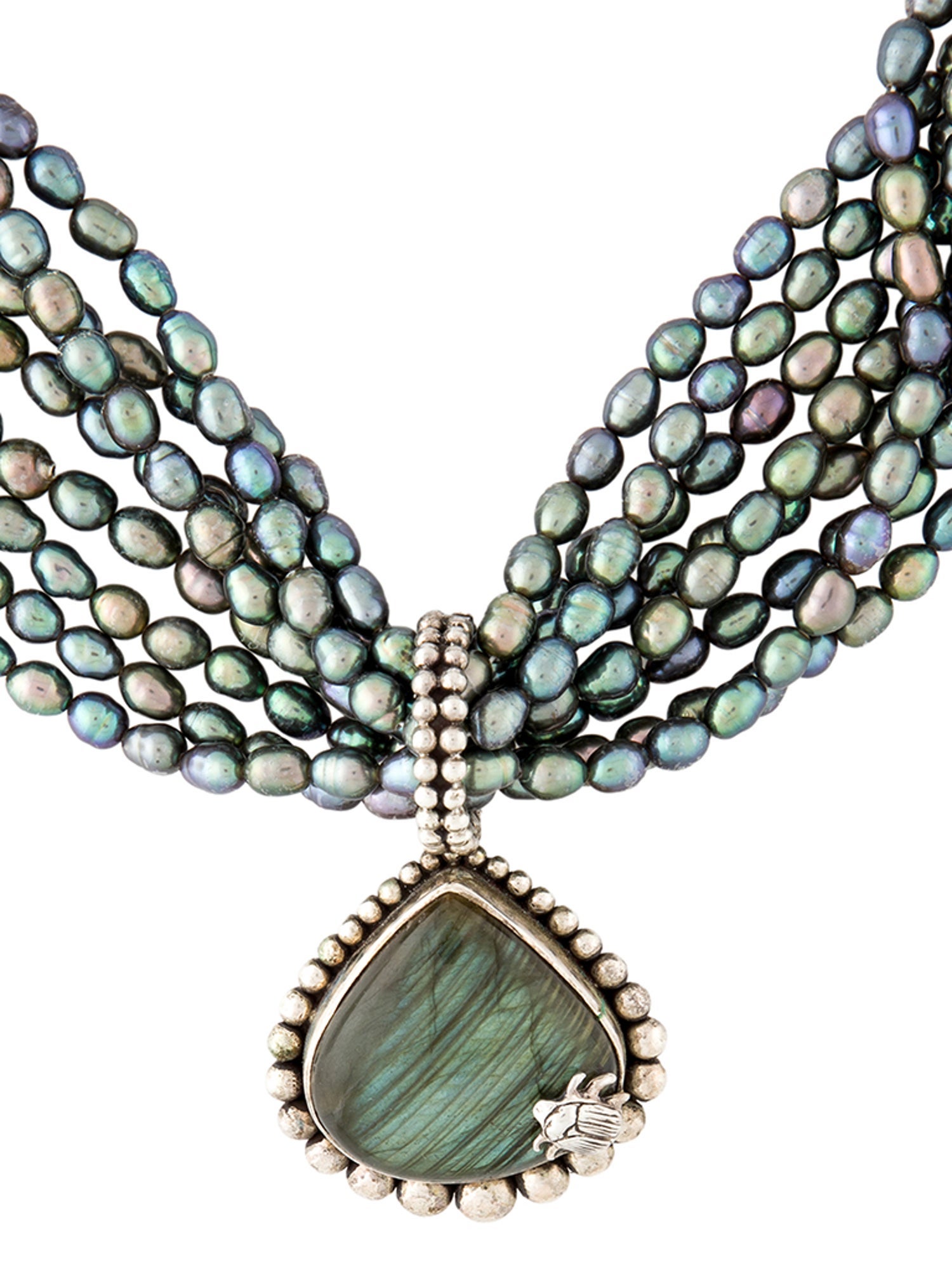 Stephen Dweck Pearl & Stone Multistrand Necklace
