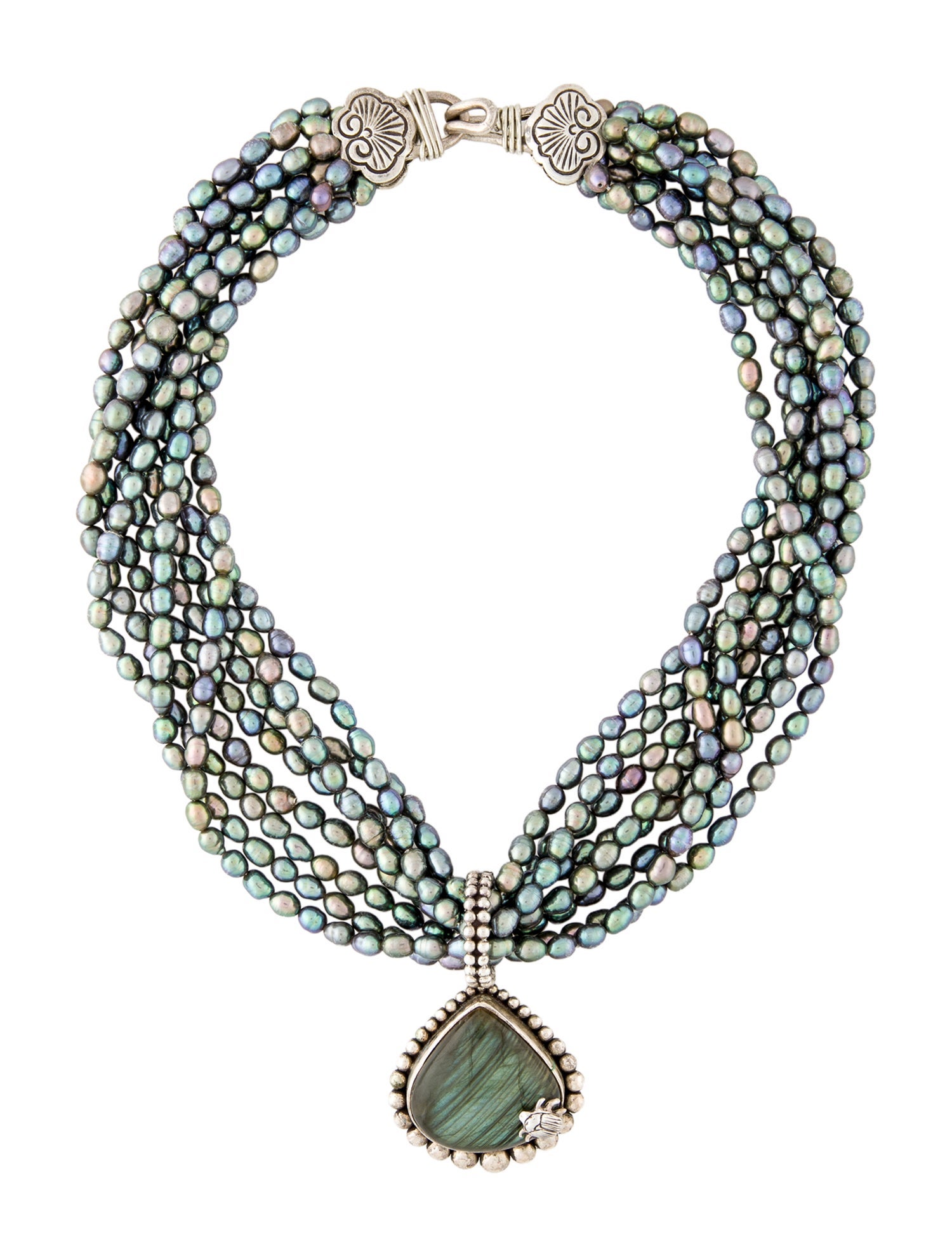 Stephen Dweck Pearl & Stone Multistrand Necklace