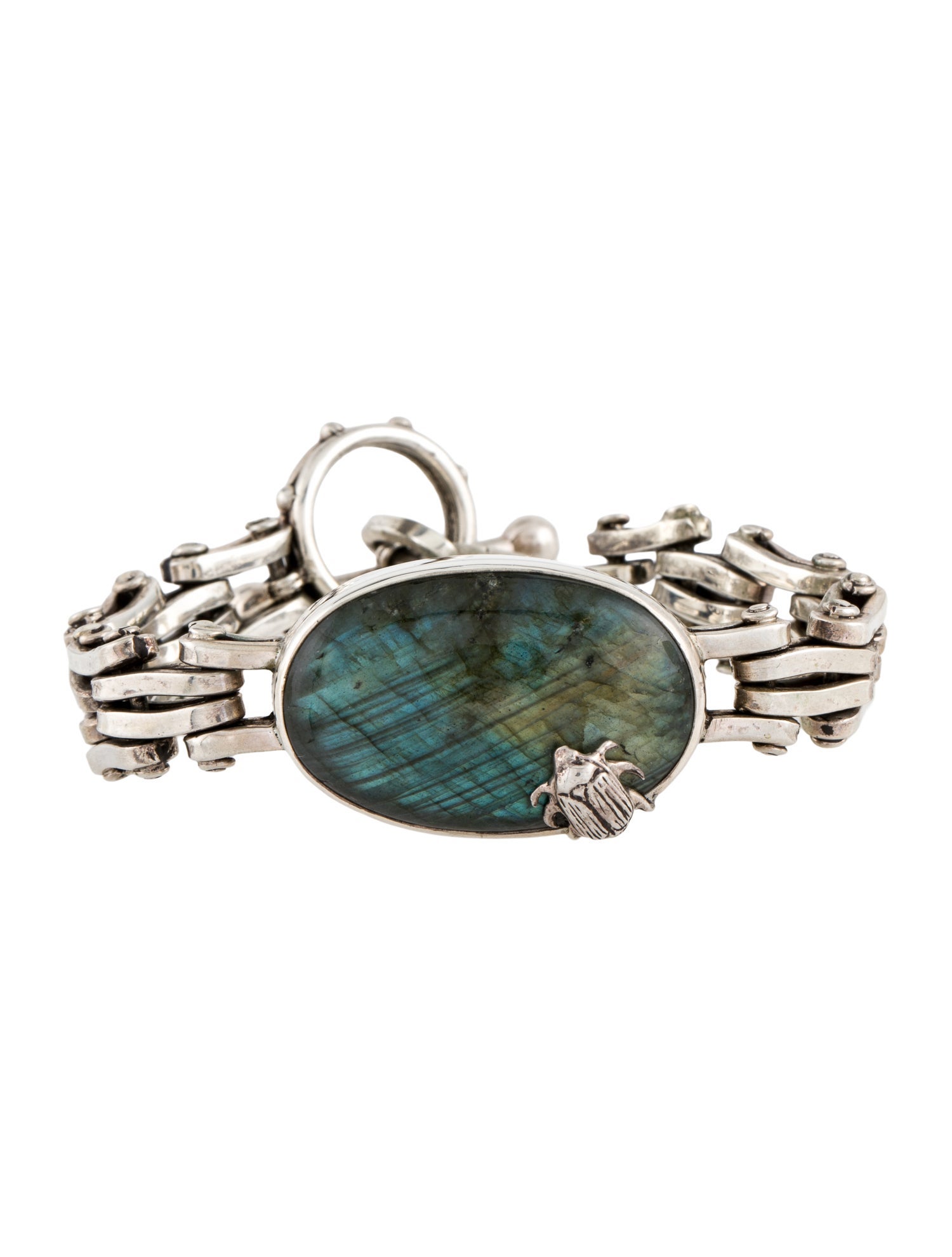 Stephen Dweck Vintage Labradorite Station Bracelet
