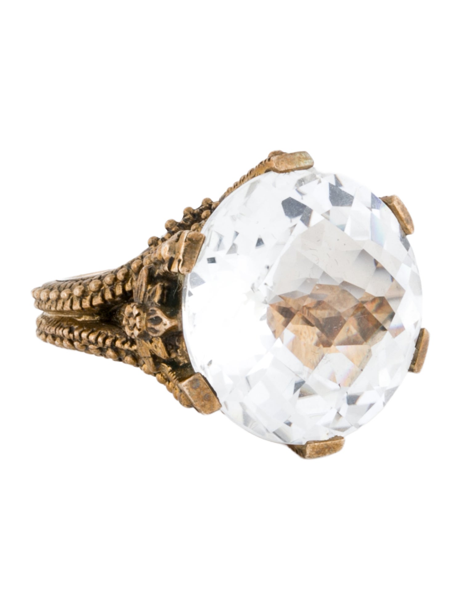 Stephen Dweck Crystal Cocktail Ring