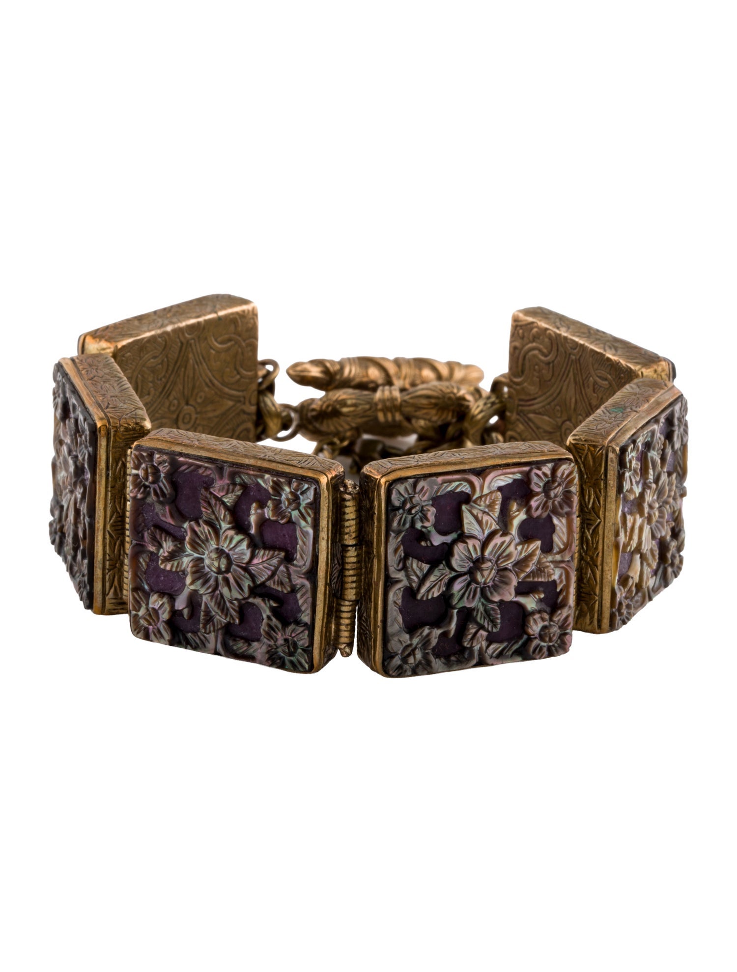 Stephen Dweck Pearl Floral Wrap Bracelet