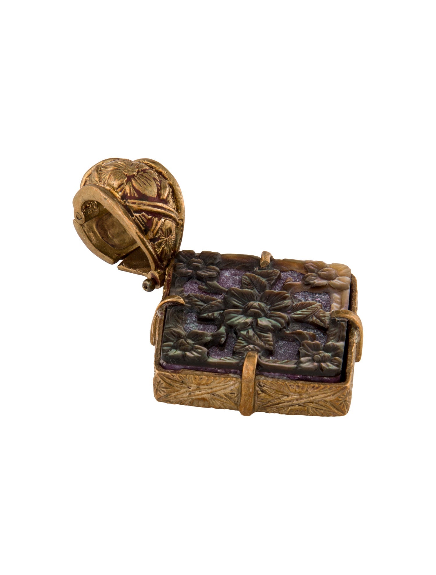 Stephen Dweck Mother of Pearl & Stone Pendant Necklace