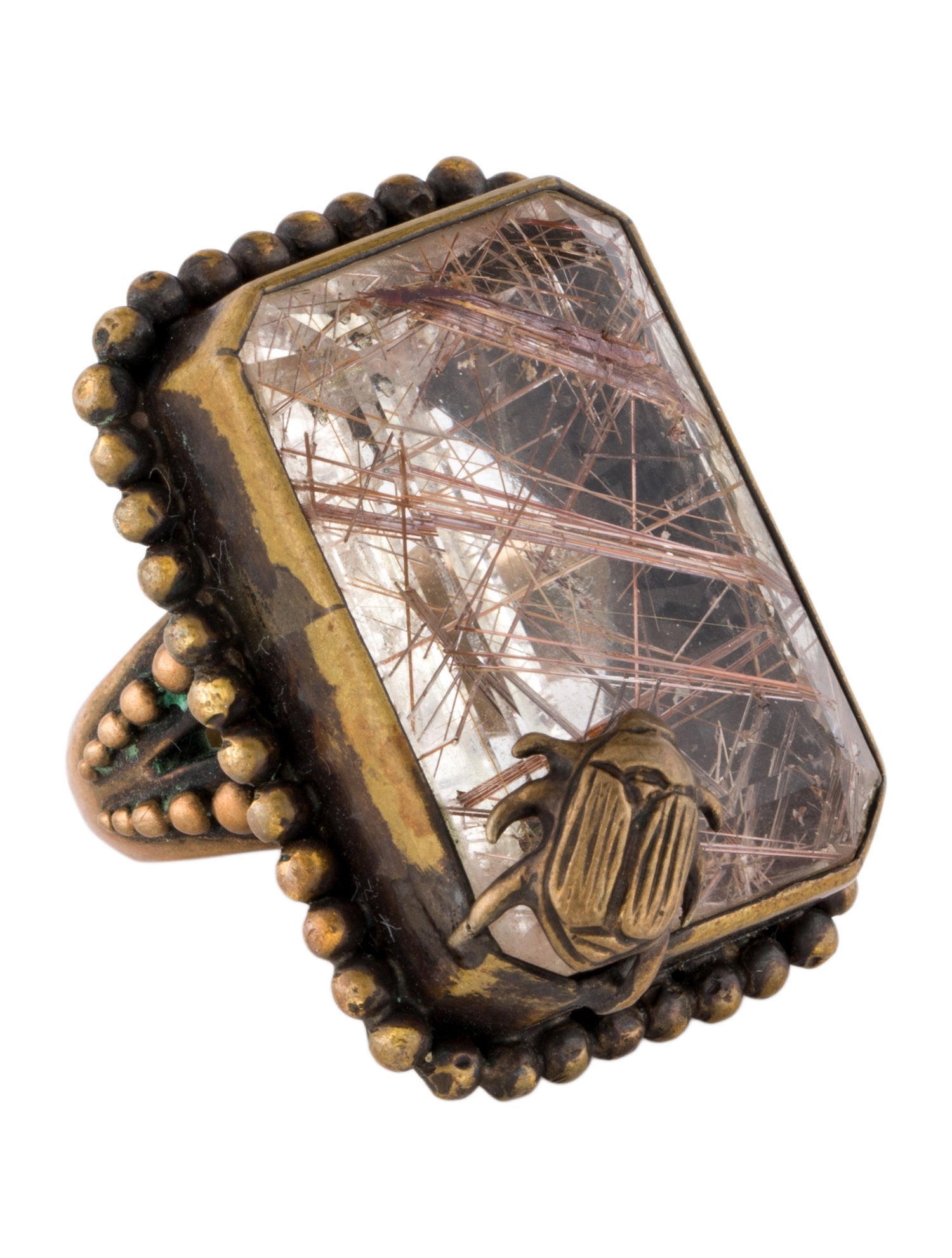Stephen Dweck Scarab Cocktail Ring