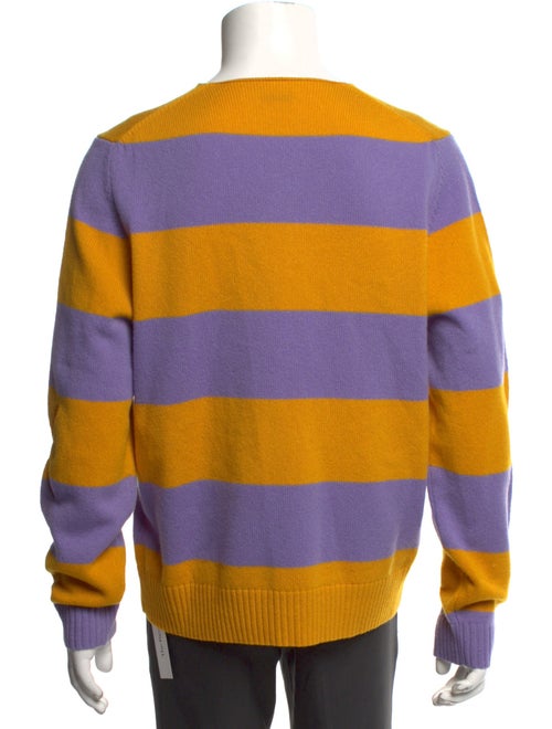 Stefan Cooke Wool Striped Polo Sweater