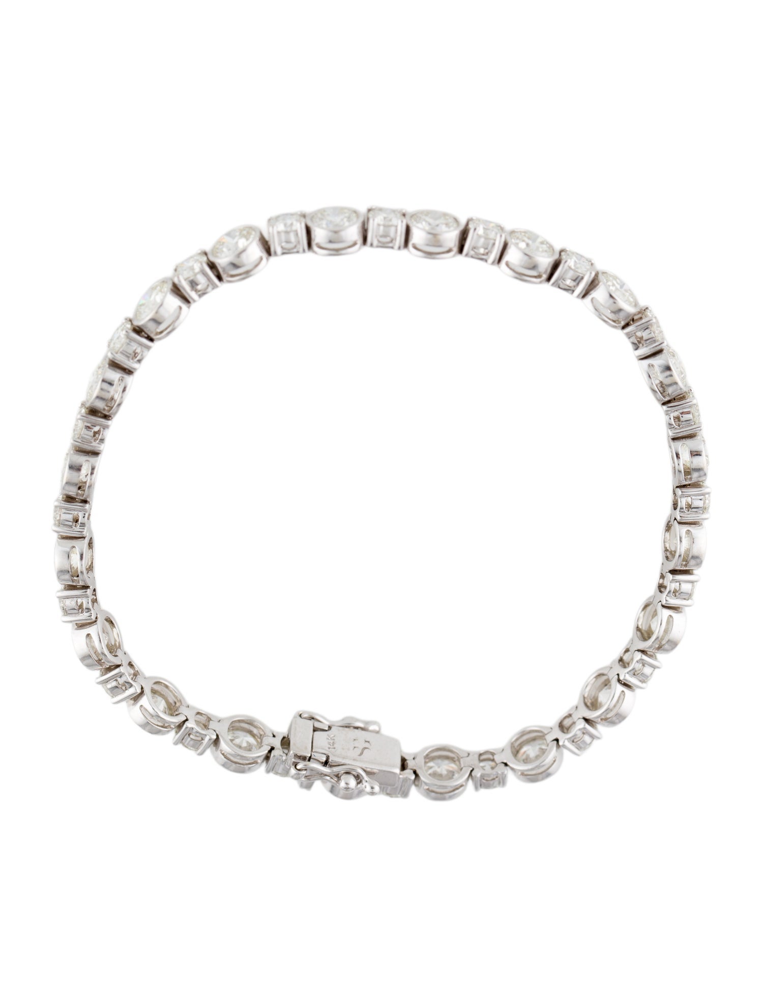 Stephanie Gottlieb 14K 7.40ctw Diamond Tennis Bracelet