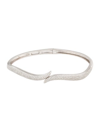 Stephanie Gottlieb 14K Diamond Ivy Pave Wave Cuff