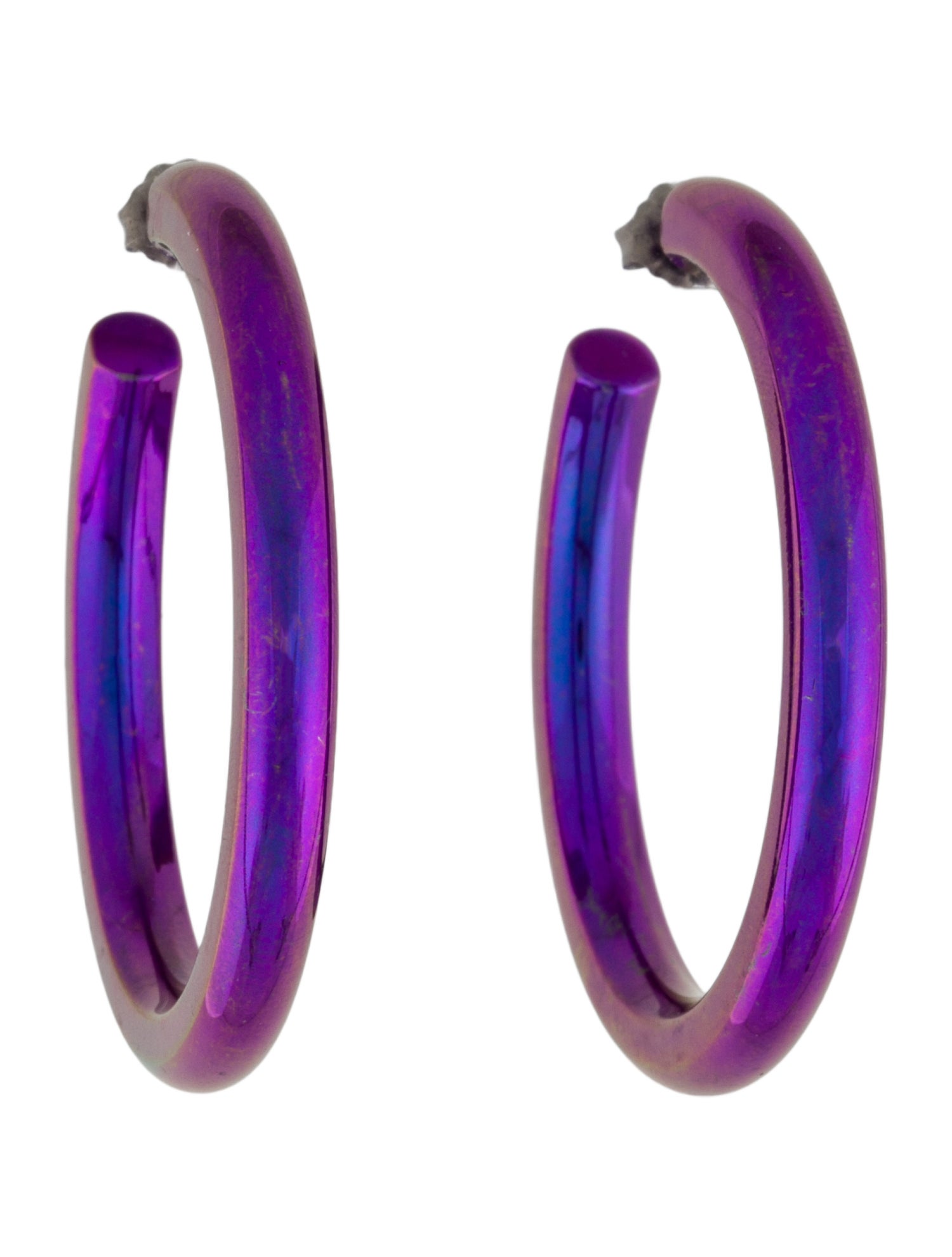 Stephanie Gottlieb Purple Tube Electric Hoops