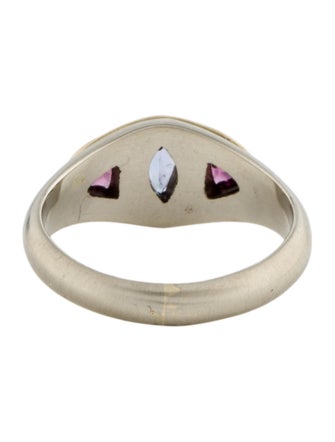 Steven Battelle Tanzanite & Rhodolite Cocktail Ring
