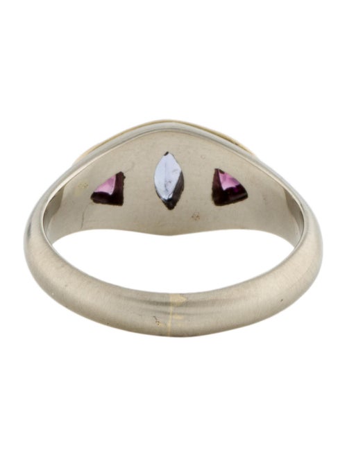 Steven Battelle Tanzanite & Rhodolite Cocktail Ring