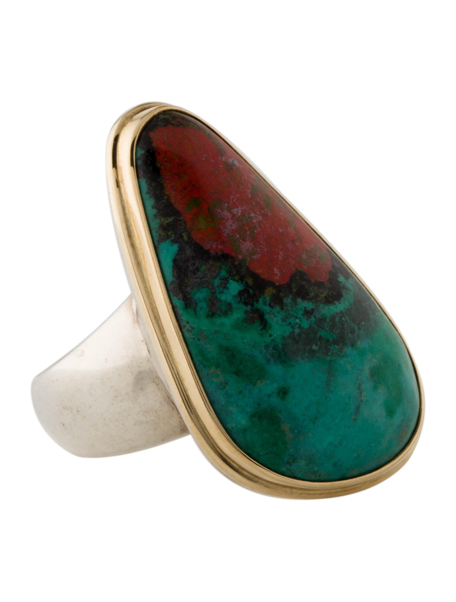 Steven Battelle Chrysocolla Cocktail Ring