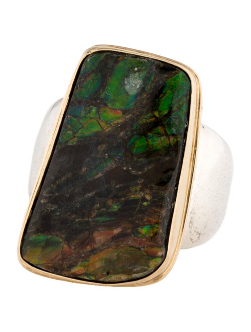Steven Battelle Ammolite Cocktail Ring