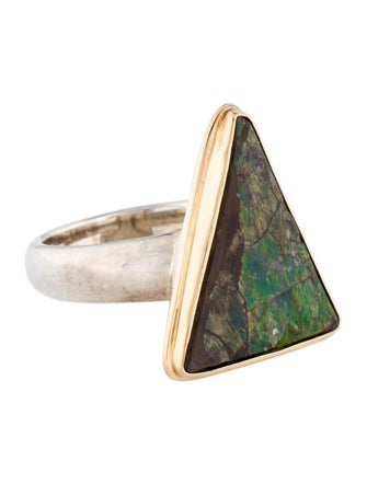 Steven Battelle Ammolite Cocktail Ring