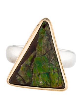 Steven Battelle Ammolite Cocktail Ring