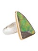 Steven Battelle Two-Tone Ammolite Cocktail Ring