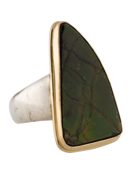 Steven Battelle Ammolite Cocktail Ring