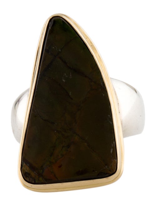 Steven Battelle Ammolite Cocktail Ring