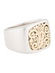 Steven Battelle Two-Tone Wire Inlay Signet Ring