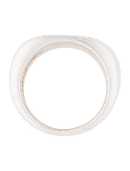 Steven Battelle Two-Tone Wire Inlay Signet Ring