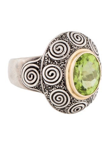 Steven Battelle Cocktail Ring Peridot 6