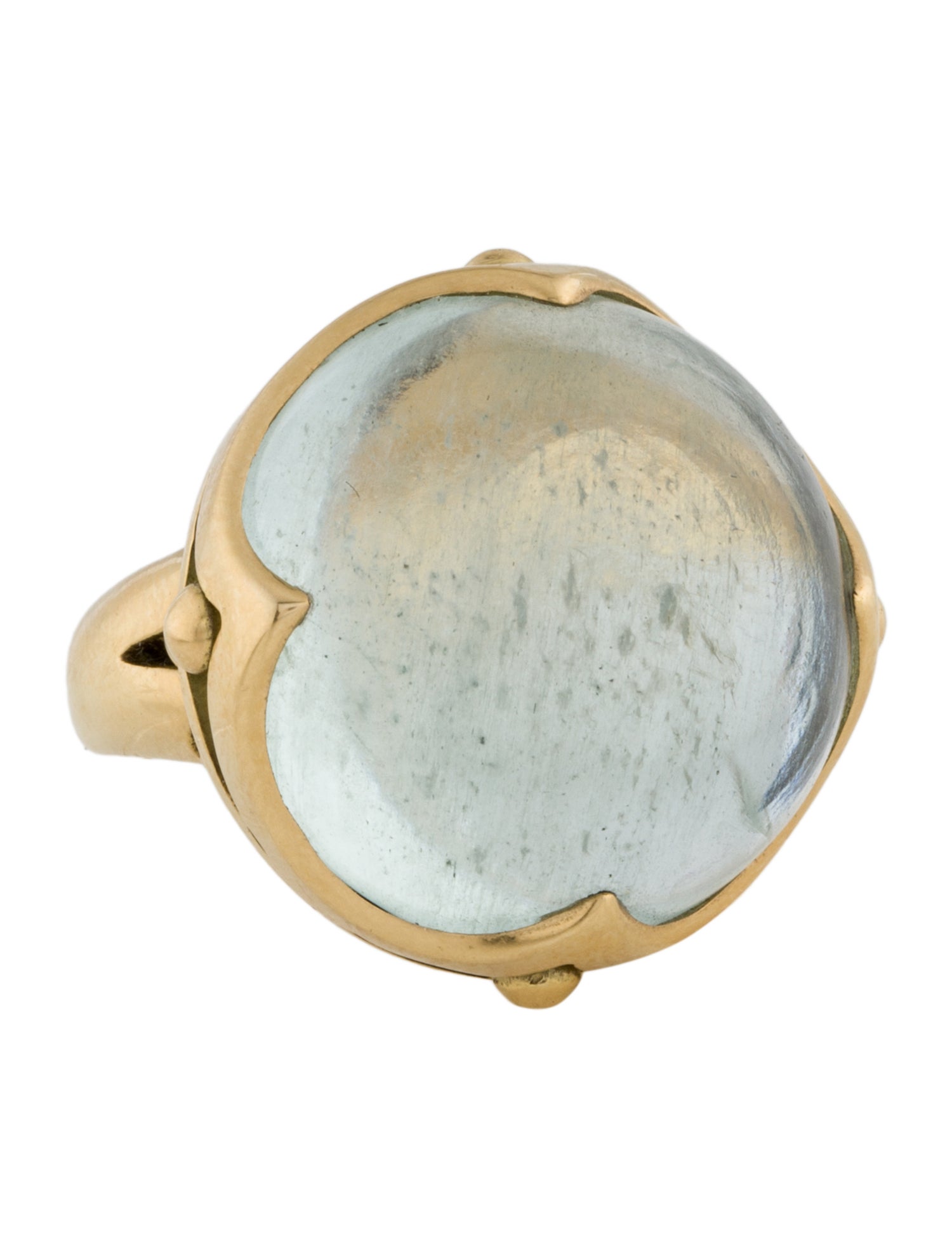 Steven Battelle 18K Aquamarine Cocktail Ring